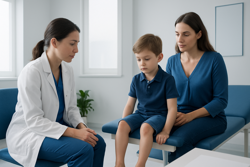 Symptoms and signs that may need an orthopedic review — flat feet in children