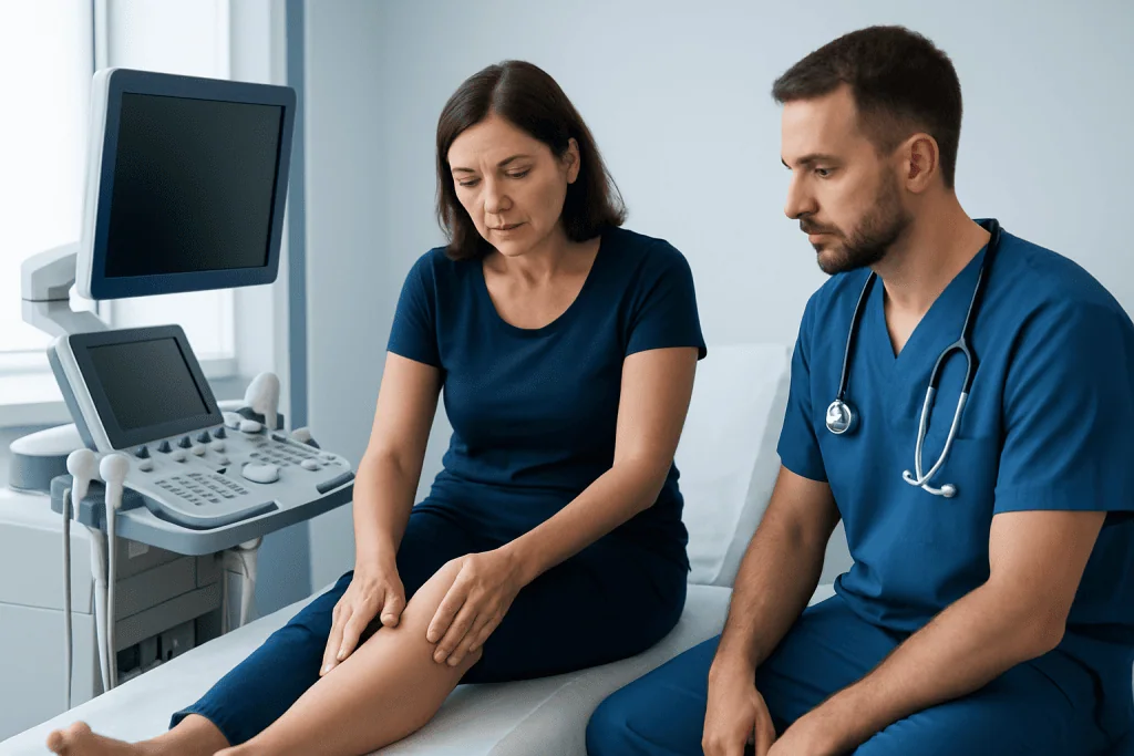 Symptoms and warning signs — deep vein thrombosis