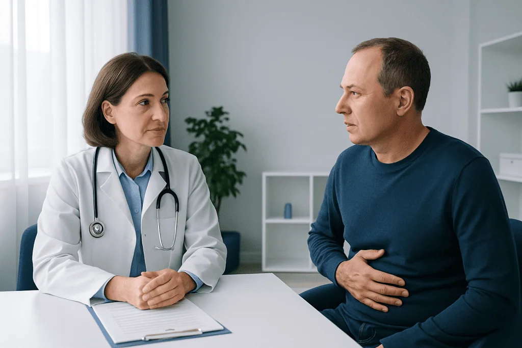 Symptoms at different stages — cirrhosis stages