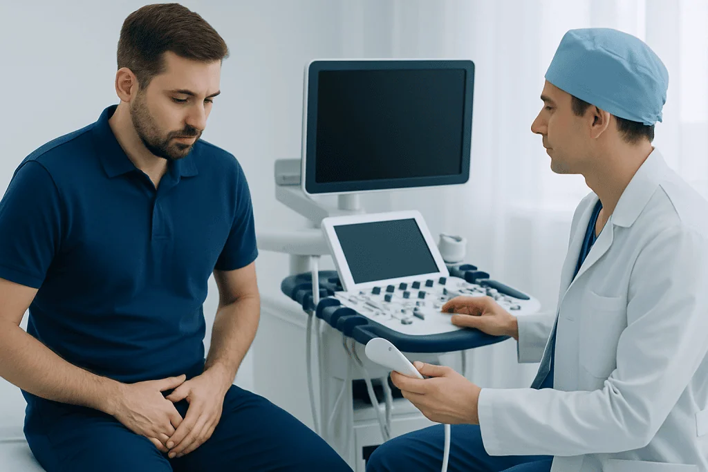Symptoms of orchitis — orchitis