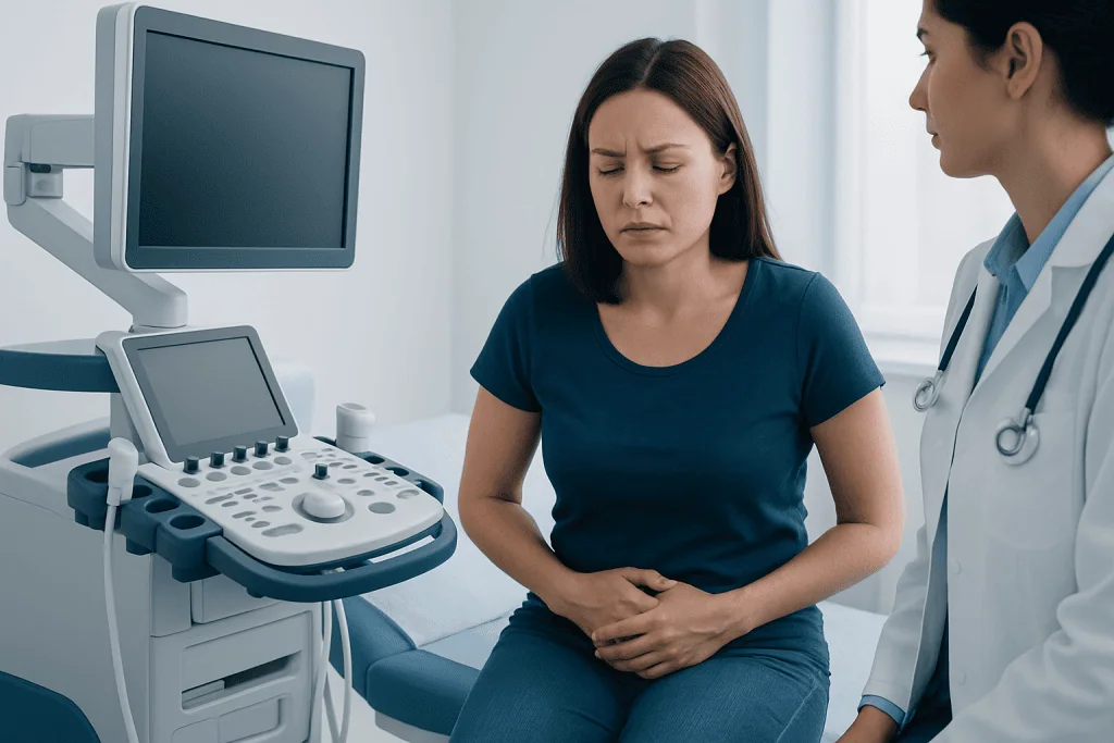 Symptoms that may occur with pelvic pain — pelvic pain in women