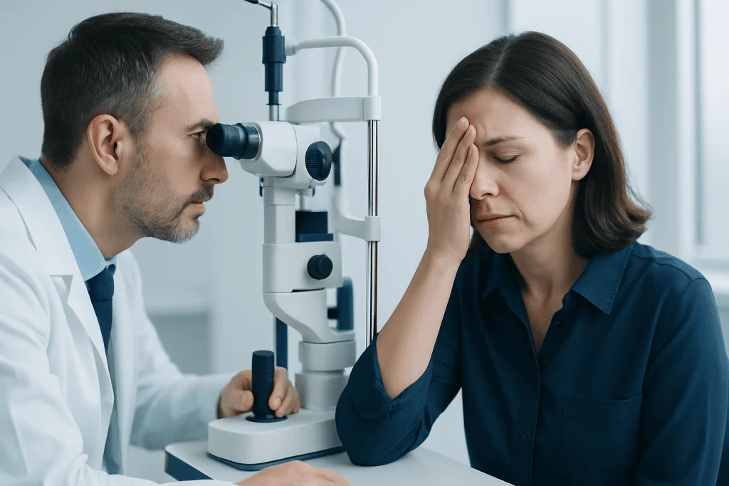 Symptoms That May Suggest an Optic Nerve Problem — eye pain with vision changes