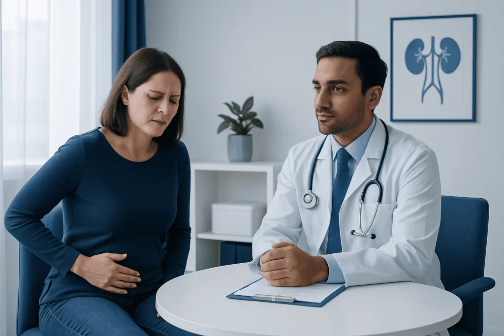 Symptoms that suggest urgent treatment — kidney stones treatment