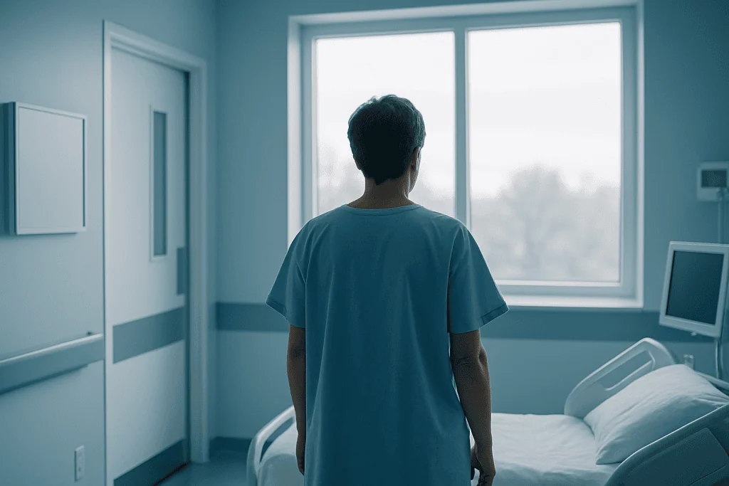 What Is CAR T-Cell Therapy? A Clear Guide for Cancer Patients 1 Patient in hospital room looking out window for treatment or recovery.