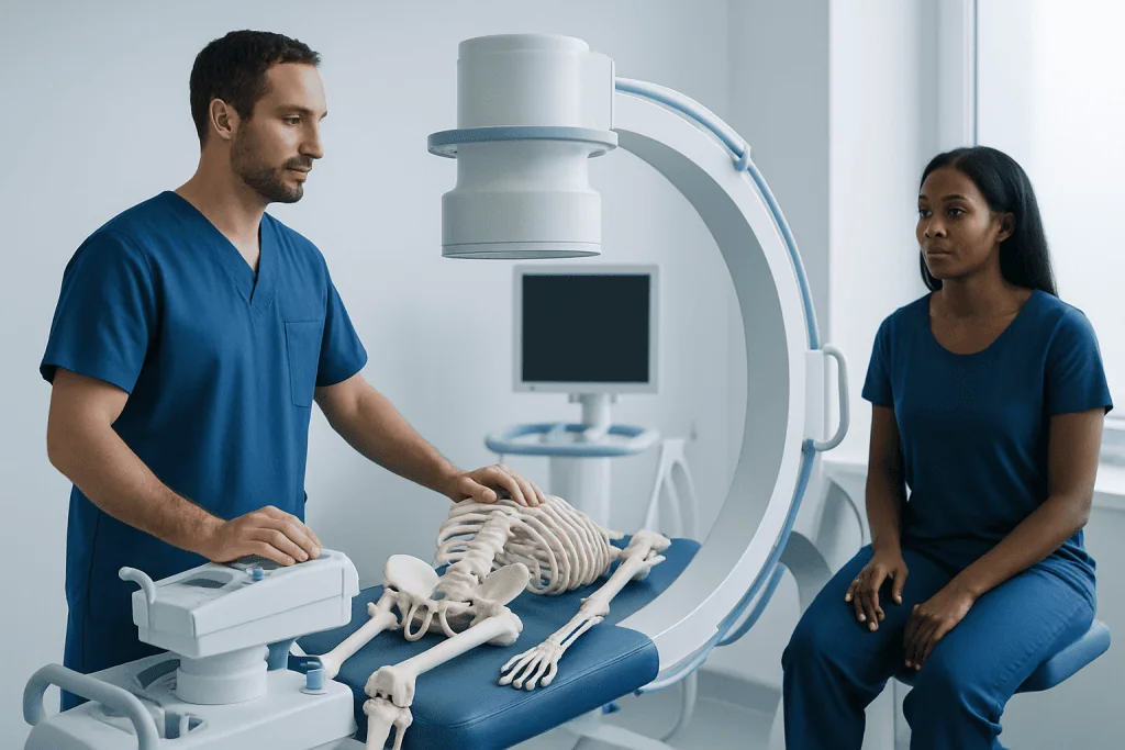 What parts of the body and conditions are treated in orthopedics? — orthopedics