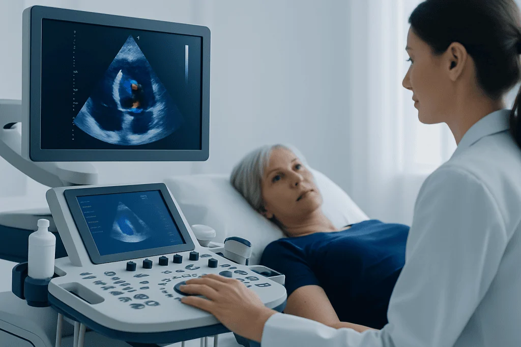 What parts of the heart are assessed — echocardiogram results explained