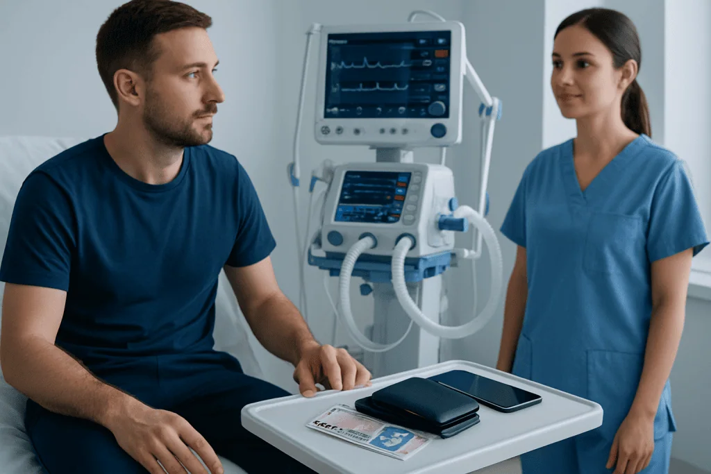 What to bring and what to leave behind — Turkish hospital valuables