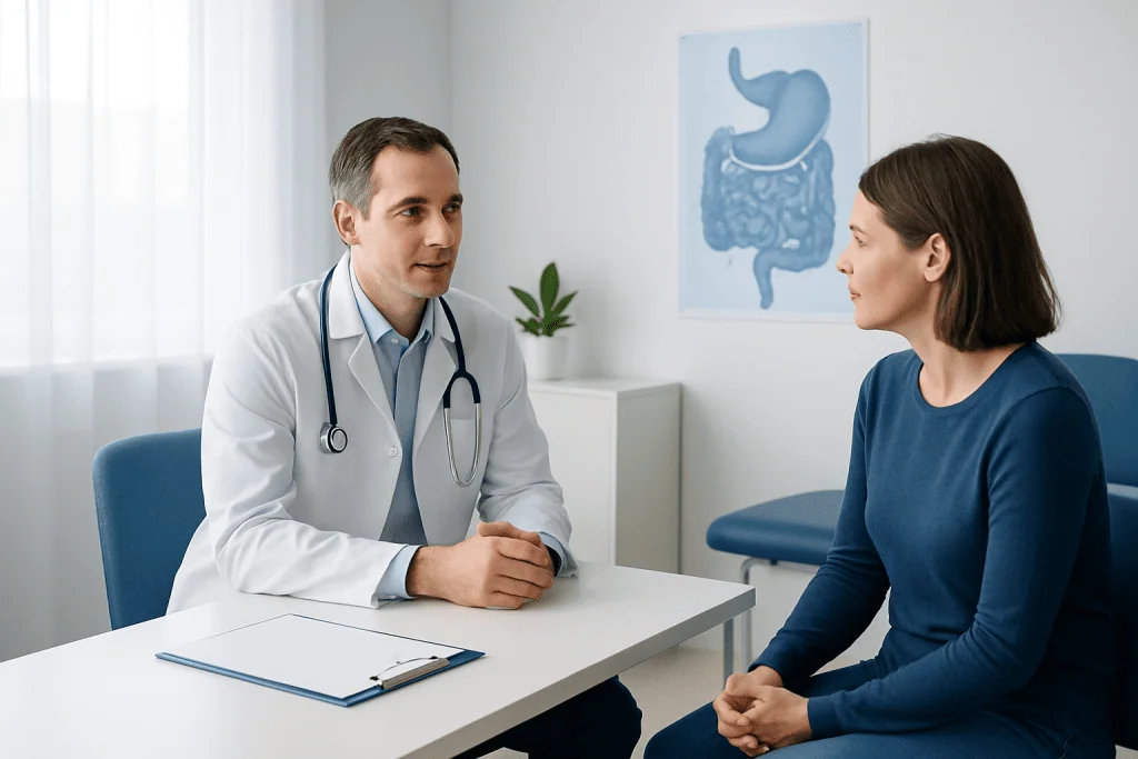 What usually happens during the appointment — gastroenterology appointment