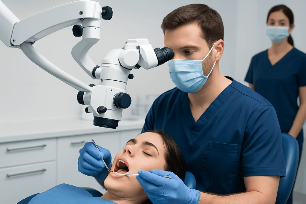 When a Fiber Post Is Used — fiber post application after root canal