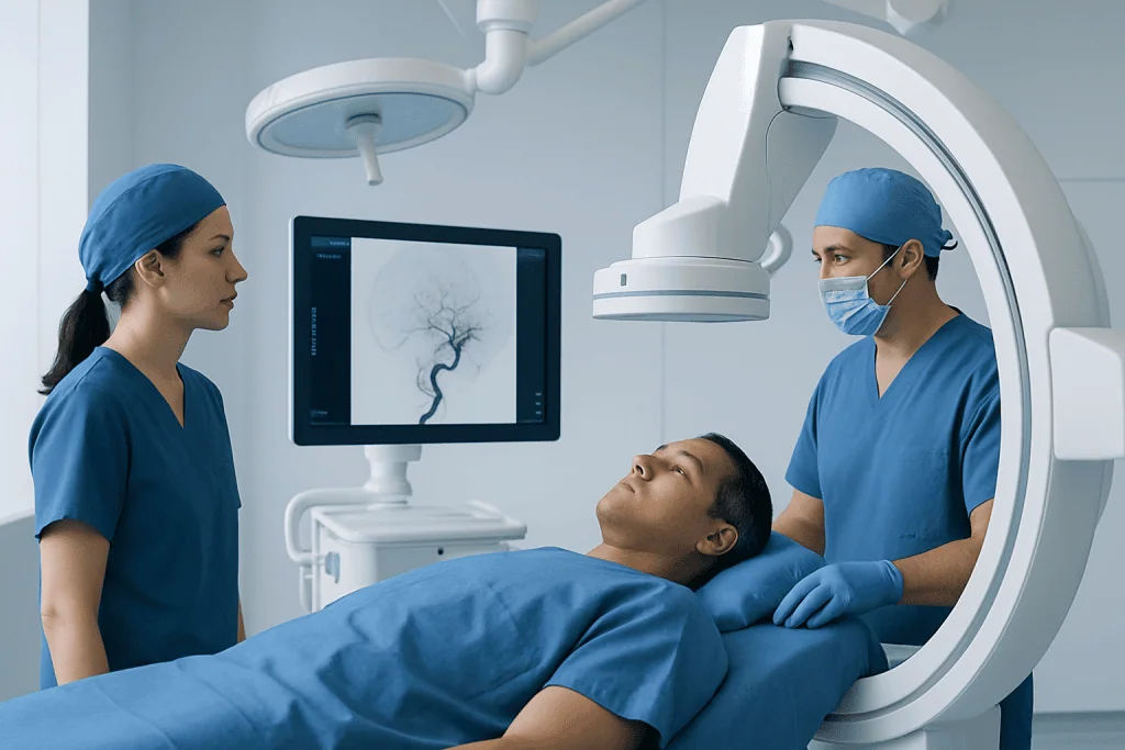 Which Conditions and Procedures to Ask About — choose a neurointerventional radiologist or hospital