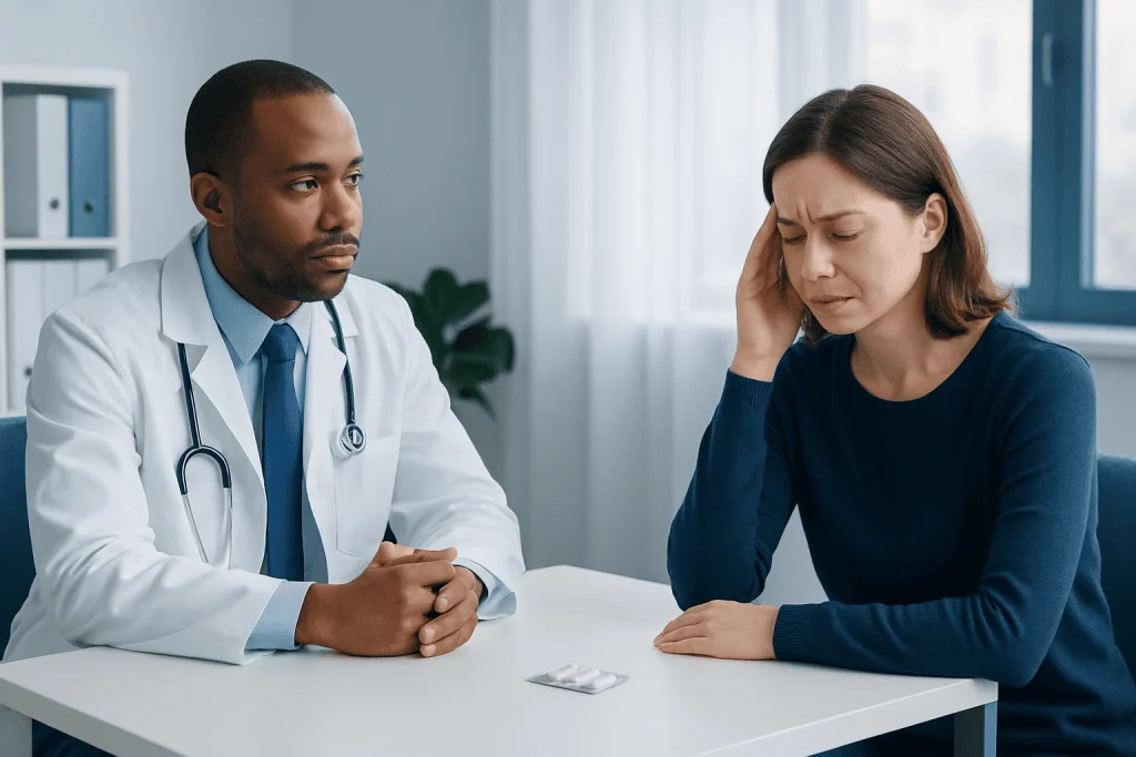 Which option may fit migraine, tension, or stress-related headache — over-the-counter pain relievers for headaches