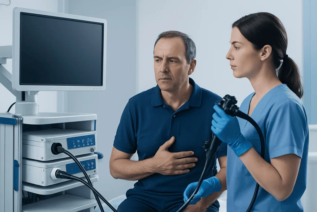 Which symptoms may point to the esophagus — gastrointestinal issues
