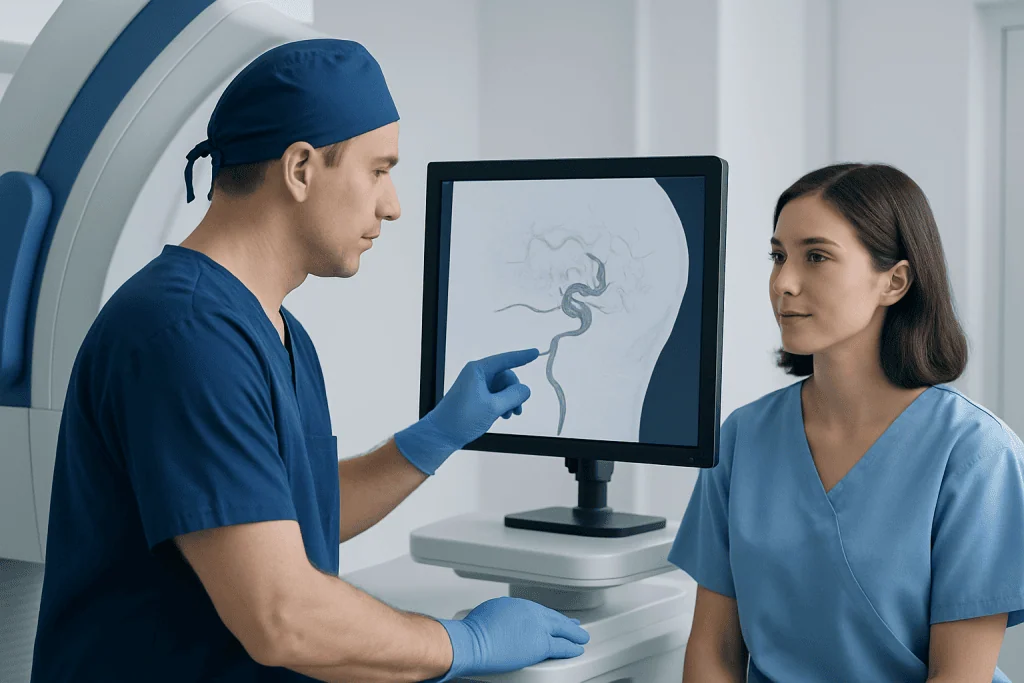 Who may be a candidate for brain aneurysm coiling — brain aneurysm coiling
