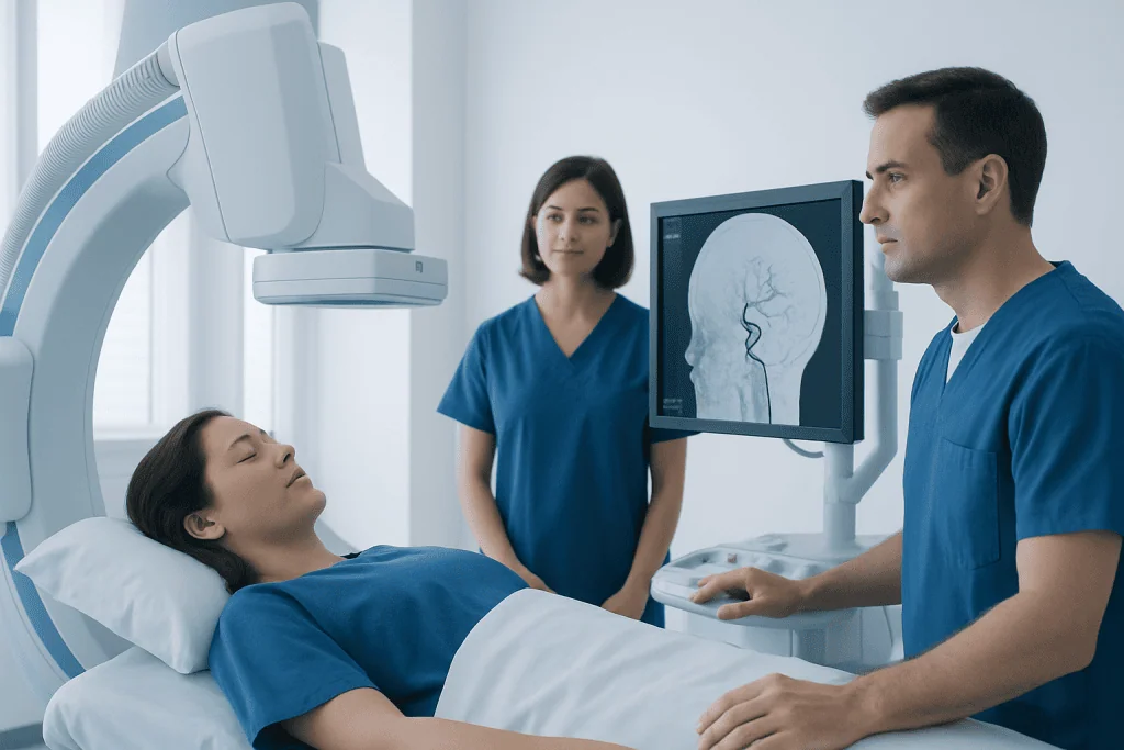 Who may benefit from coiling — brain aneurysm coiling