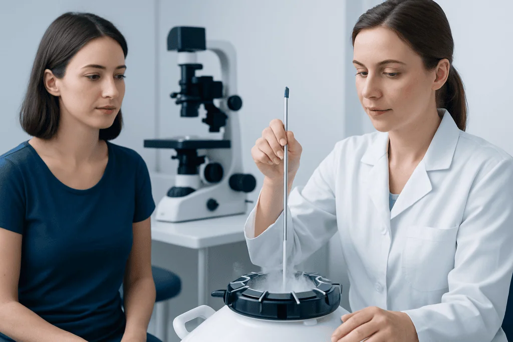Who may benefit from embryo freezing before IVF — embryo freezing before IVF