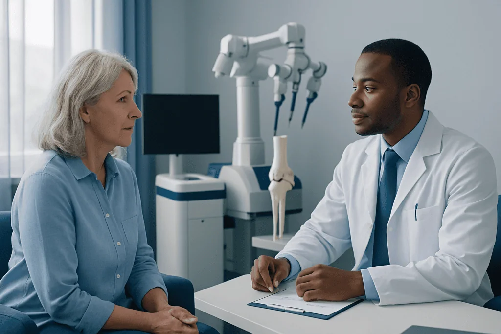 Who may benefit from robotic-assisted joint replacement — surgical robots for joint replacement