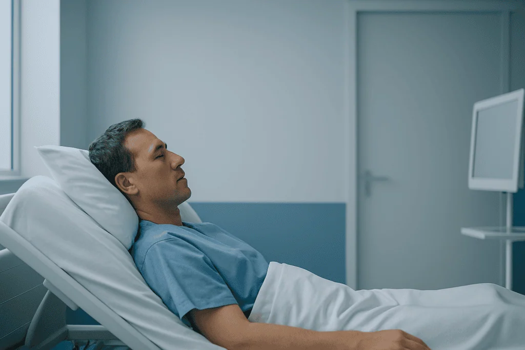 Why Advanced Technology Changed Body Contouring Outcomes at Leading Medical Centers 1 Patient resting in hospital bed in a medical facility.