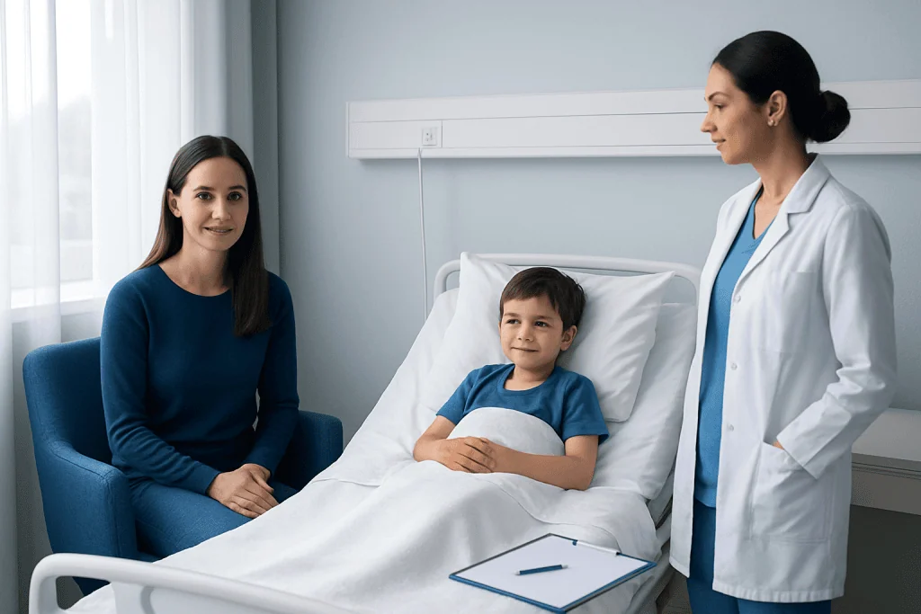 Your child’s room, sleeping arrangements and daily comfort — Parent staying with a child patient in Turkey