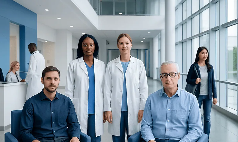 Black Beans vs Pinto Beans: Key Differences and How Doctors Tell Them Apart 4 Diverse medical team in hospital corridor with patients and staff.