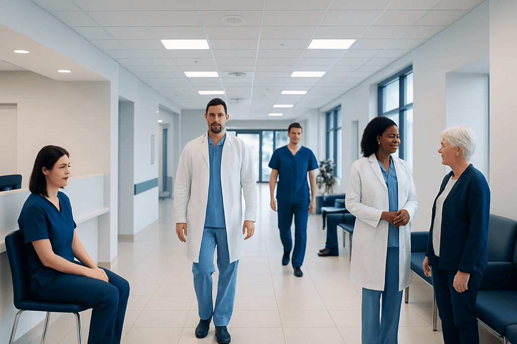 Claritin vs Zyrtec vs Allegra: Key Differences and How Doctors Tell Them Apart 1 Healthcare professionals and patient in a hospital corridor.