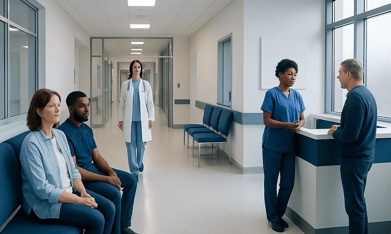 Atp — Explained by Medical Evidence, Not Myths 13 Medical staff and patients in a hospital corridor at Acibadem Hospitals Group.