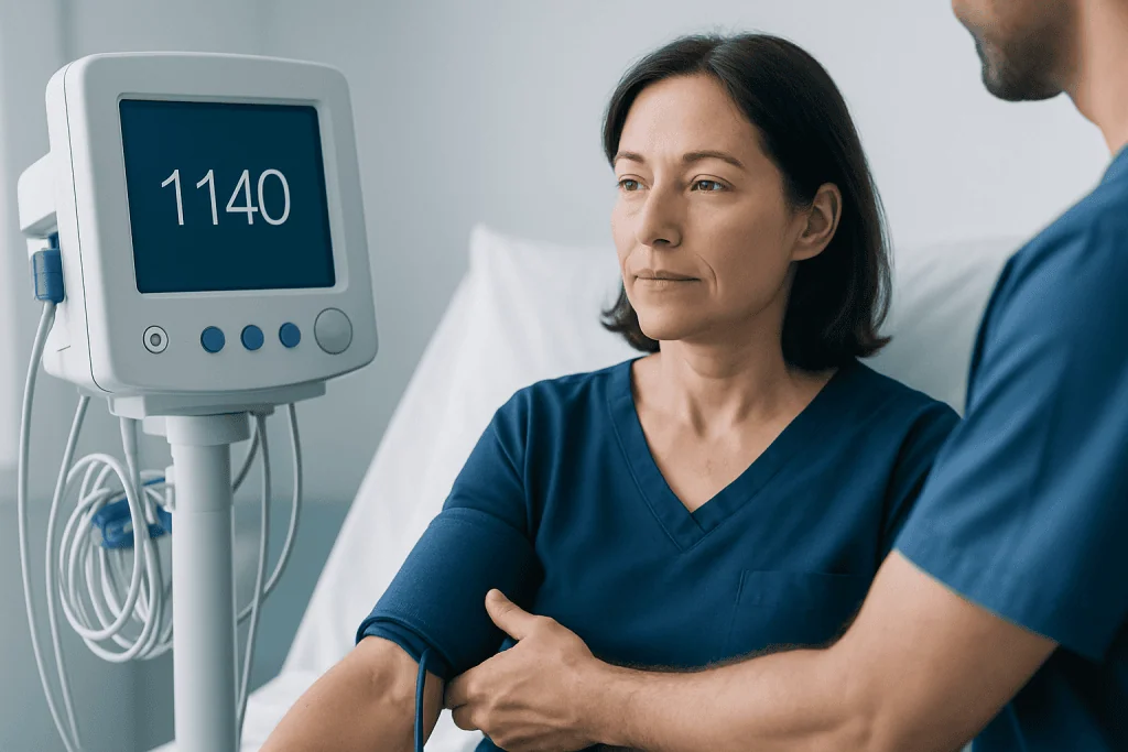 Blood pressure classification table — 114/88 blood pressure