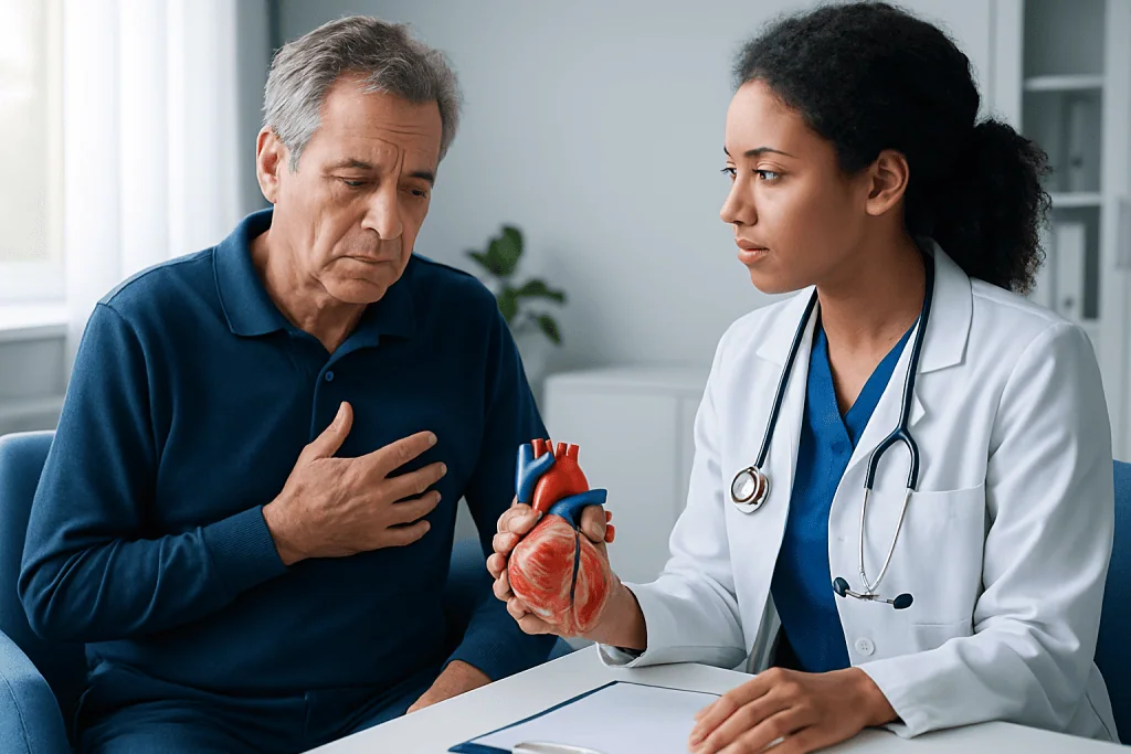 Causes and risk factors — angina