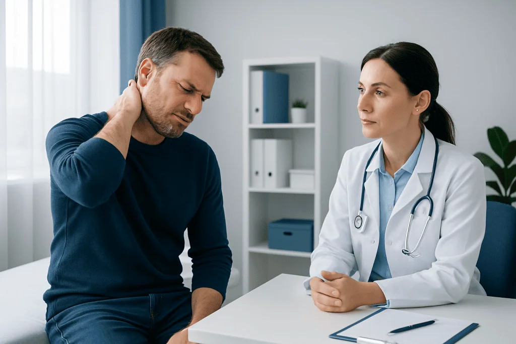 Causes and risk factors — relief of stiff neck
