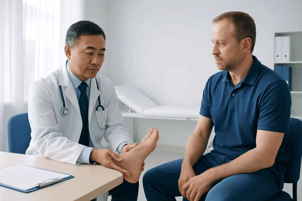 Causes and risk factors — plantar fibroma
