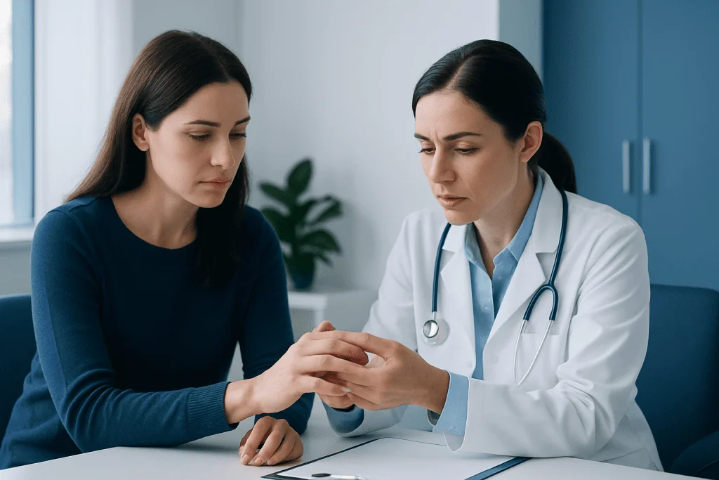 Causes and risk factors — finger swelling