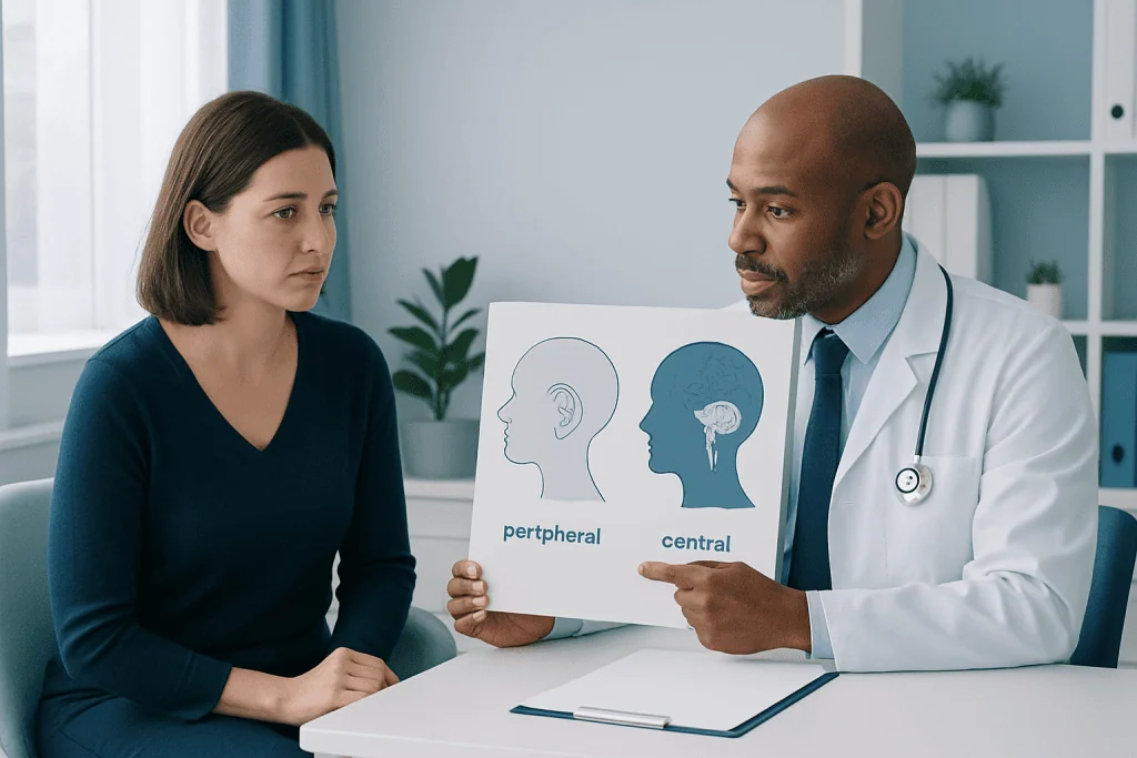Causes and Risk Factors — peripheral vertigo vs central vertigo