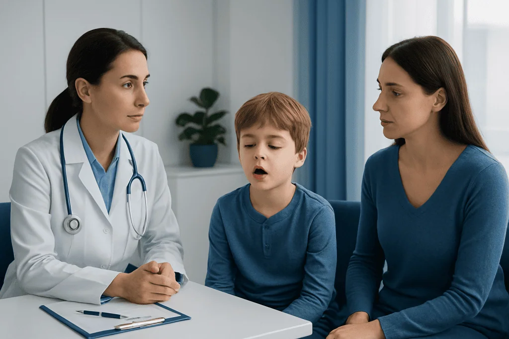 Pediatric consultation for sleep issues at Acibadem Hospital.