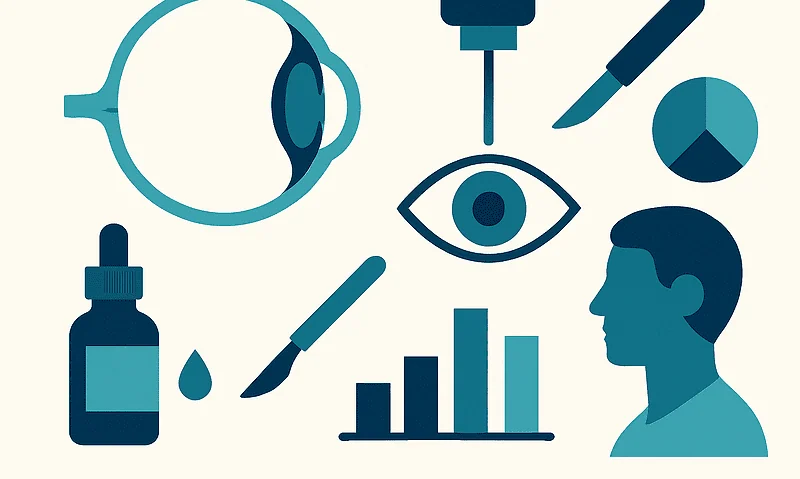 Eye care and medical tools related to LASIK eye surgery and vision correction.