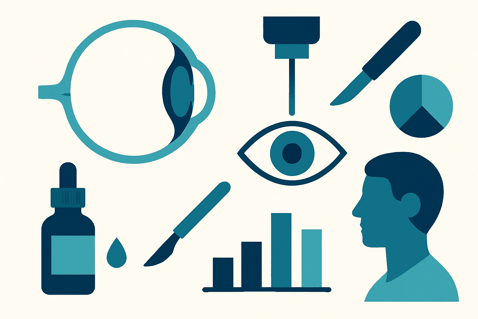 Eye care and medical tools related to LASIK eye surgery and vision correction.