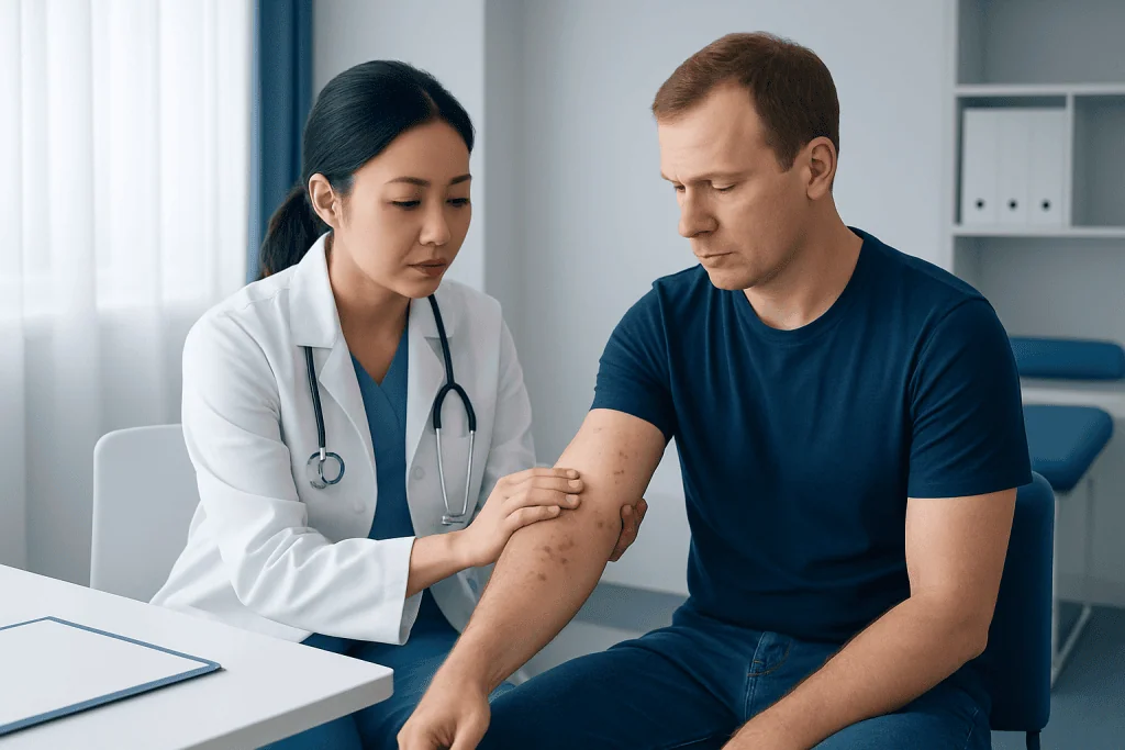Chigger Bites vs Other Bites and Rashes — chiggers bites pictures
