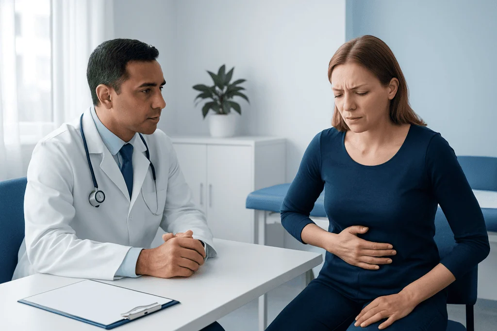 Common causes and likely triggers — upper abdominal pain