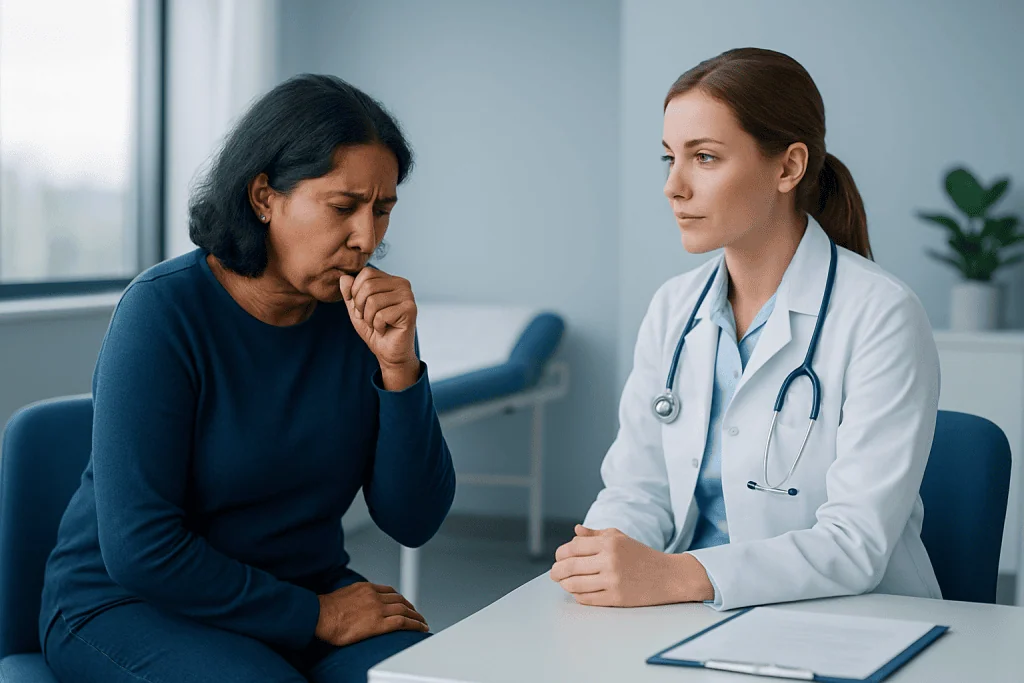 Common causes and related conditions — cough and coughing up blood