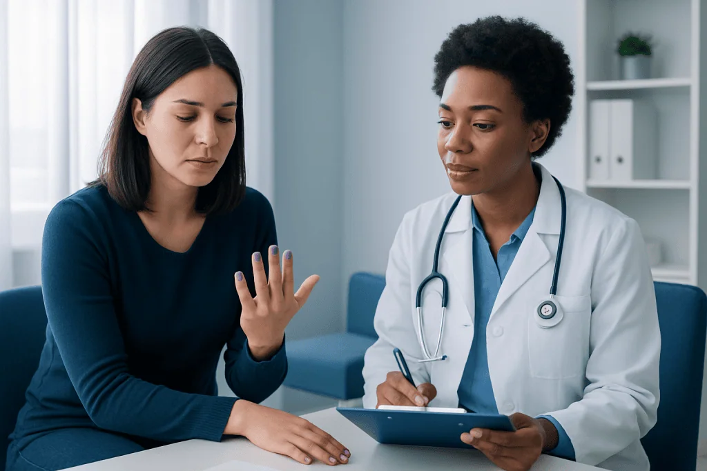 Common causes and risk factors — purple and nails
