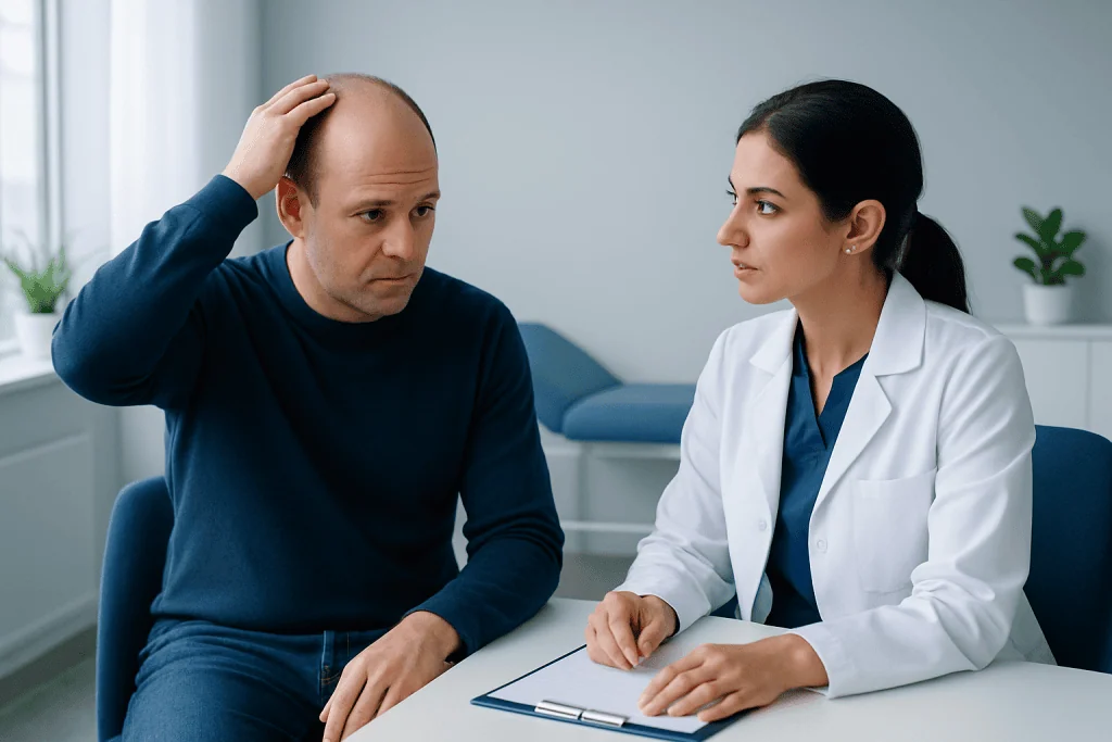 Common causes and risk factors — treatment for balding hair