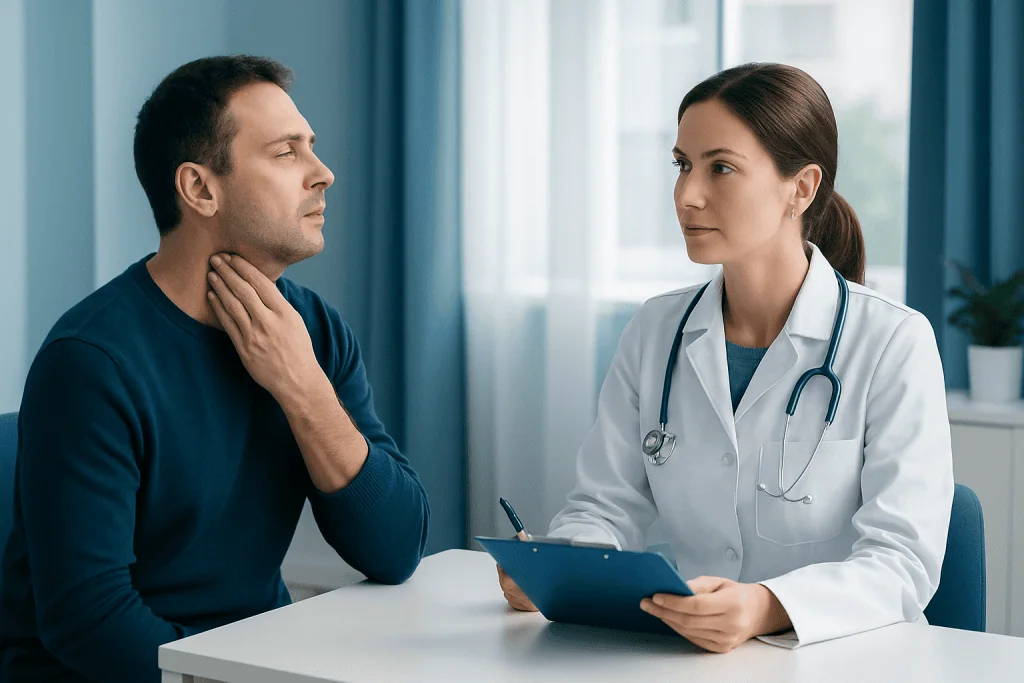 Common causes and risk factors — white dots on the throat