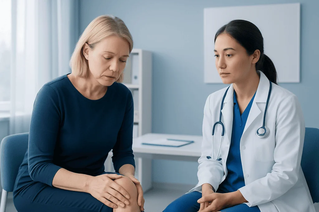 Common causes and risk factors — swollen knee
