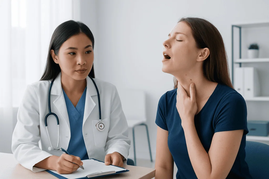 Common causes and risk factors — spots on back of throat red