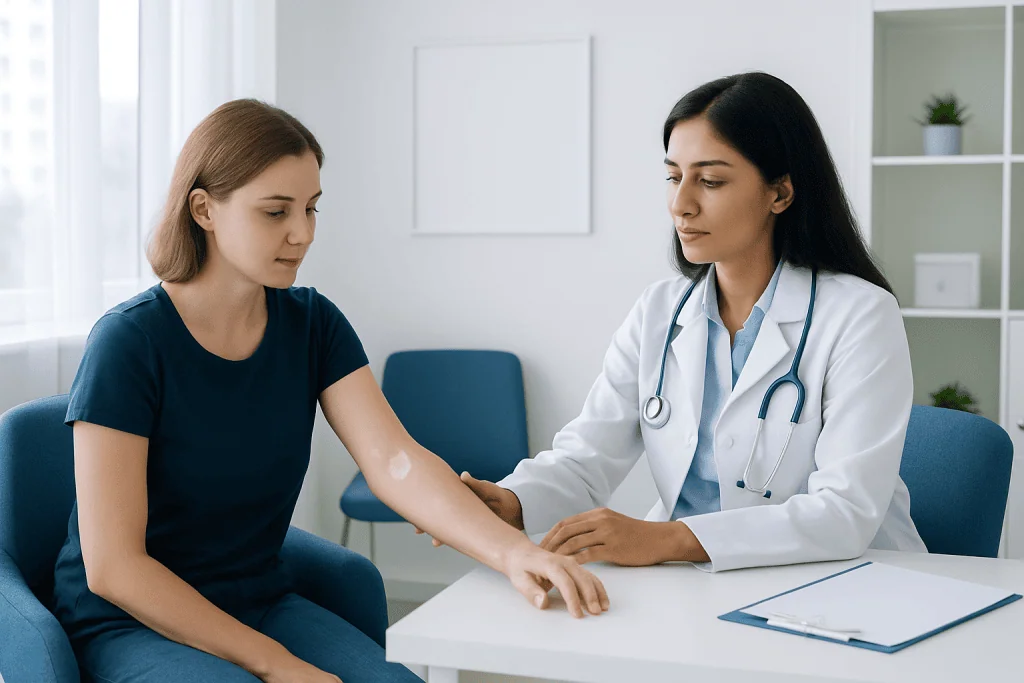 Common causes and risk factors — spots on skin that are white