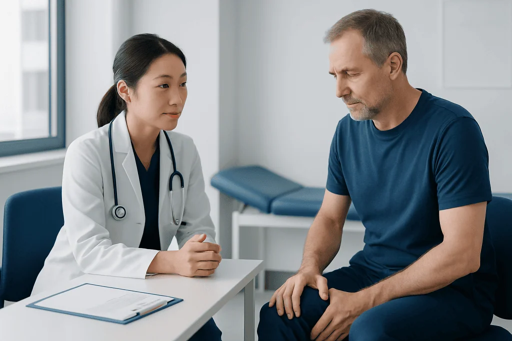 Common causes and risk factors — soreness in thigh above knee