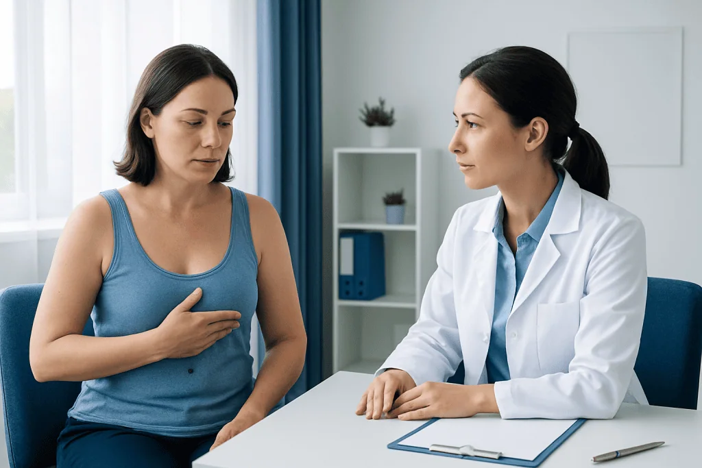 Common causes of a dark spot on breast skin — dark spot on breast