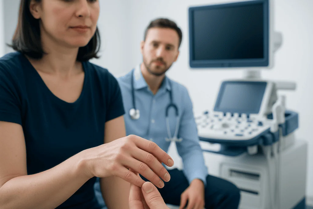 Common causes of a hard finger joint lump — hard lump on finger joint under skin