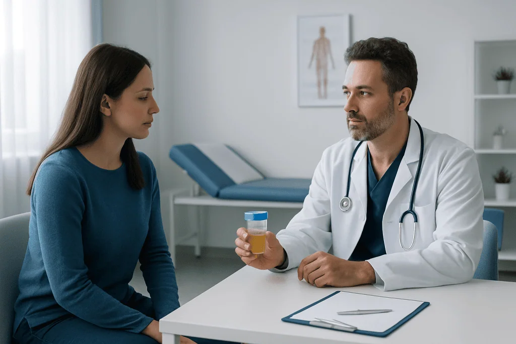 Common causes of clear urine — clear urine