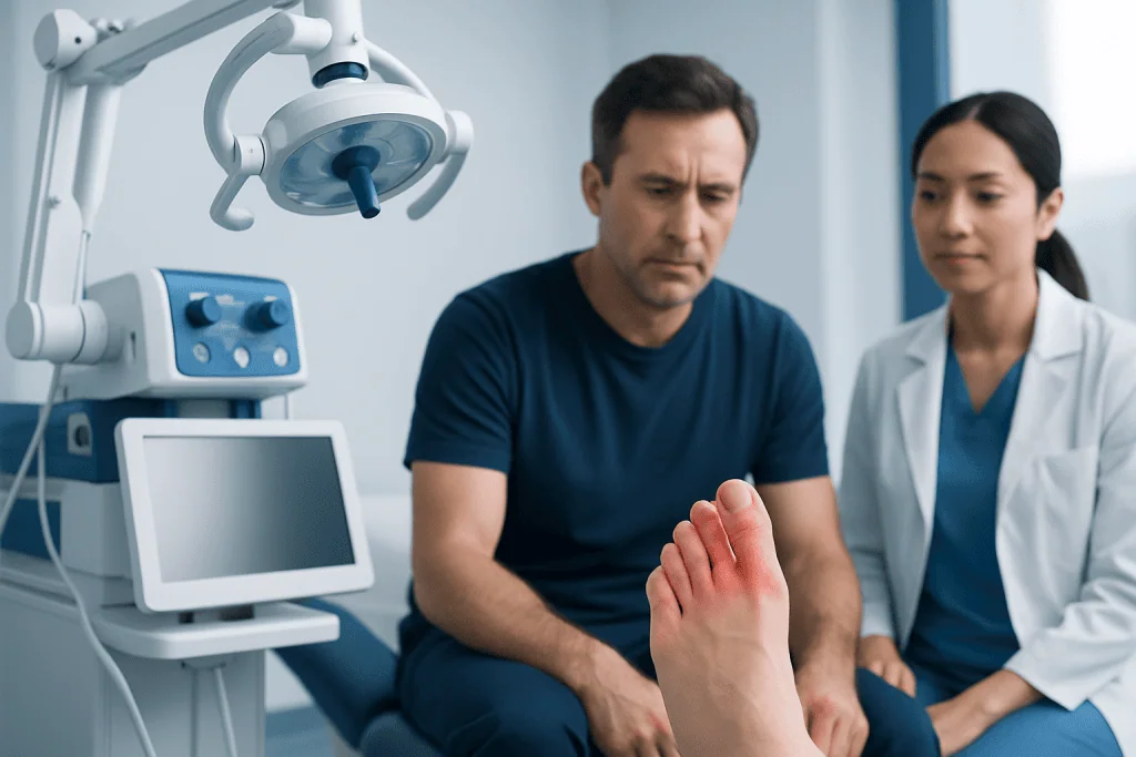 Common causes of red toes — red toes