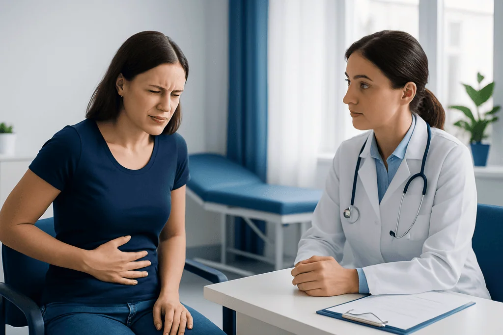 Common causes of right-sided abdominal pain — right side of stomach hurts