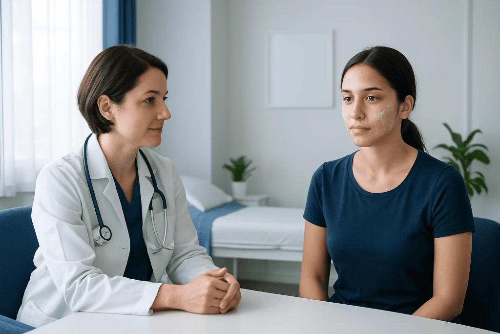 Common causes of white spots on face — white spots on face